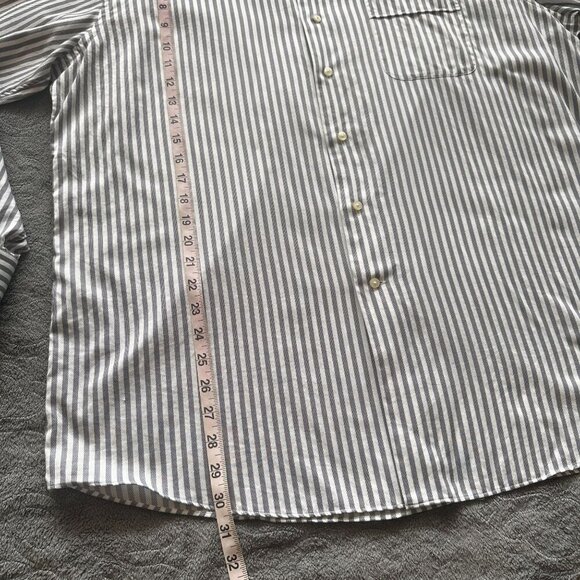 Tommy Bahama Button Down Dress Shirt Long Sleeve Striped Top Collared Men - Picture 16 of 16